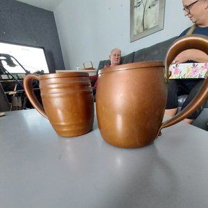 2 Vintage Copper Mugs